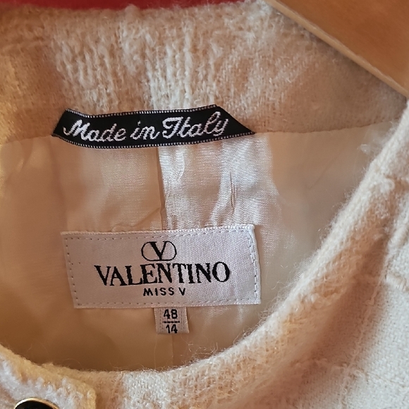 Valentino Cream Textured Jacket - Picture 2 of 8